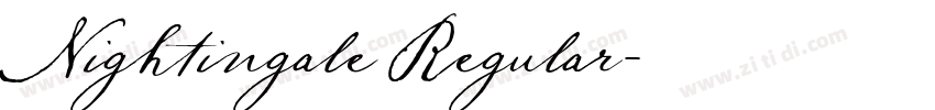 Nightingale Regular字体转换